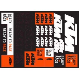 TEAM CORPORATE STICKER SHEET KTM
